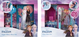 Dekorativni dnevniški set DISNEY FROZEN – dnevnik, nalepke in dodatki