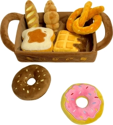 Čarobna otroška plišasta košara s pekovskim pecivom