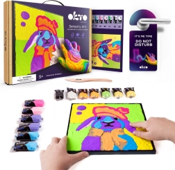 OKTO zajček – likovni komplet za slikanje na platno 30 × 30 cm