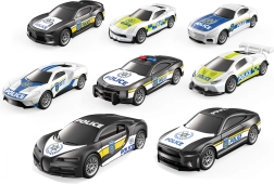 Policijski avto na vzmetni pogon, set 4 kosov