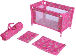 Potovalna posteljica za punčke s torbo