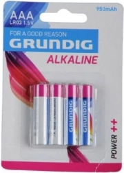 Alkalne baterije AAA 1,5 V 4 kosi GRUNDIG