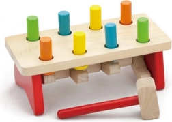 Lesena zabijalka z barvnimi zatiči VIGA