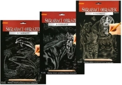 Praskanka z motivom Konj - Srebrna 20x25 cm