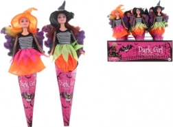 Punčka čarovnica z gibljivimi sklepi v kornetu