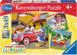 Sestavljanka RAVENSBURGER MICKEYJEV KLUB 3×49 koščkov