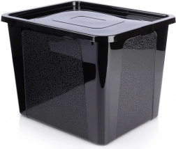 Plastični shranjevalni zaboj z navojnim pokrovom 30 l