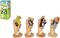 Lesen nosilec za zobno ščetko Krteček s cvetom