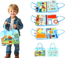 2Kids Toys senzorična busy knjiga Dinozavri