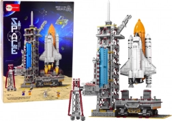 Gradbeni komplet Vesoljska postaja z raketo in sateliti