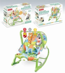 Ležalnik z vibracijami, zelena veverica