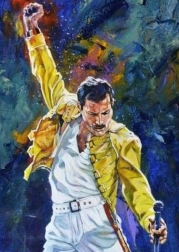 Diamantno slikanje Freddie Mercury 30 × 40 cm