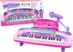Interactive Pink Kids Keyboard with Microphone and MP3 – My Piano Musical Set