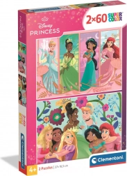 Clementoni puzzle Disney princese 2×60 kosov