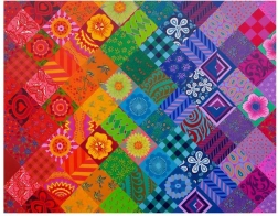 Sestavljanka Patchwork mavrica 1000 koščkov