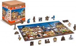 Lesena sestavljanka Zajtrk v Parizu 2v1 - 75 kosov