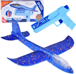 Zabavno penasto letalo z LED lučmi izstreljeno iz pištole