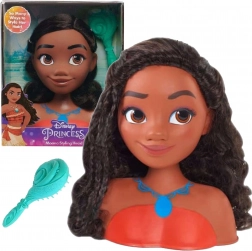 Glava za česanje DISNEY PRINCESS VAIANA (MOANA) s krtačo