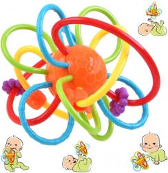 Senzorični grizalnik za dojenčke z ropotuljico – Grizalo