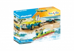 PLAYMOBIL FAMILY FUN plažna vožnja z avtom in prikolico za čoln