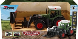 RC traktor s kleščami za bale 2,4 GHz 1:24