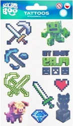 Začasne tetovaže Minecraft – set 10 motivov