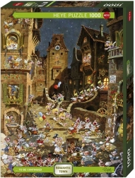 Puzzle 1000 kosov – romantično mesto, noč