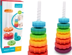 Pirana Vrteči stolp Sestavljanka Mavrica 6 delov