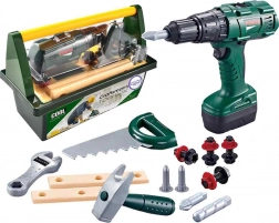 Velik komplet orodja za otroke Woopie z vrtalnikom, 15 elementov