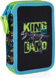 Dvonadstropni šolski peresnica Premium dinozaver