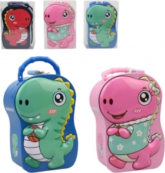 Kovinska škatlica za prihranke dinozaver za male pustolovce