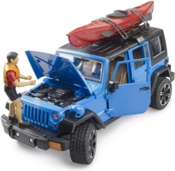 Bruder Jeep Wrangler Rubicon s kajakom in figurico 1:16