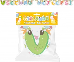 Papirnat venček Vse najboljše – zelena