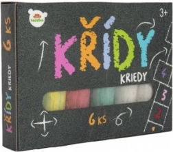 Barvna kreda za pločnike v škatlici