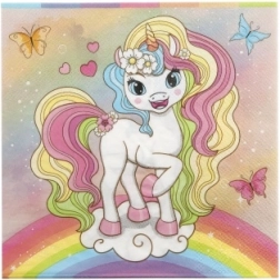 Papirnati prtički Samorog 33 × 33 cm, 12 kos