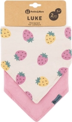 Petite&Mars bandana slinček Luke 2 kosa beige kiwis & misty green