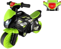otroški poganjalec motor zeleno‑črn s svetlobo in zvoki