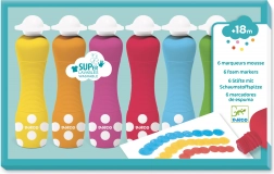 Djeco penaste barve z gobastim aplikatorjem za otroke