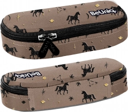 Paso šolski peresnica enoprostorna rjava z enorogom