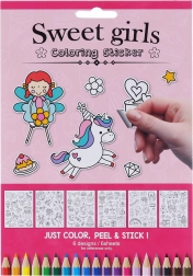Nalepke za barvanje za dekleta