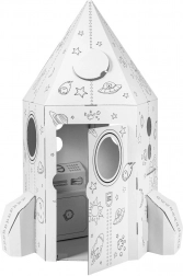 Kartonska otroška raketa za lastno gradnjo