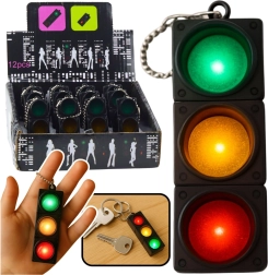 Obesek semafor z utripajočimi lučmi – izobraževalni obesek za ključe