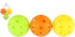 Florbalne žogice 3 kos plast 7 cm v mrežici