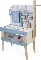 2Kids Toys lesena bolnišnica – zdravniška igrača z dodatki in osvetljeno RTG ploščo
