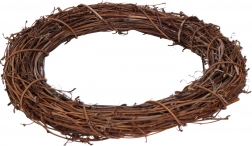 Dekorativni ratanov venček 25 cm