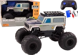 Velik avtomobil RC SUV z daljinskim upravljanjem, merilo 1:6, siv