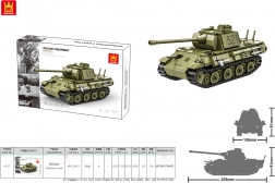 Konstruktorski komplet zeleni tank 638 delov