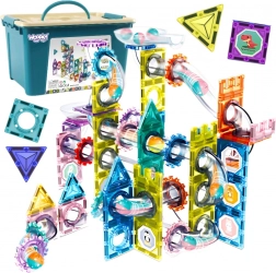 Magnetne 3D sestavljanke – kroglična steza 126 kosov od WOOPIE