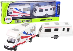 Komplet avtodom in kamp prikolica s kovinskimi elementi