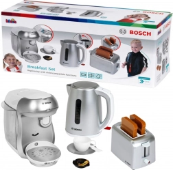 Zajtrkovni set BOSCH mini – otroški kavni aparat, toaster in grelnik vode z zvoki 3+